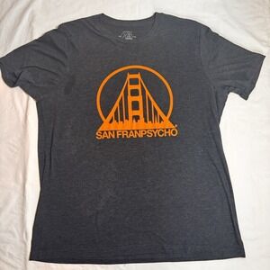 San Franpsycho 20 Years Anniversary‎ Logo Graphic T-Shirt XL Charcoal Gray 2021